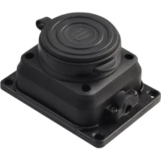 Каучуковая розетка с защитной крышкой внешней установки 2Р+PE 16А IP44