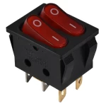 KCD2-5-2101N R/B 220V Переключатель 2 клав.