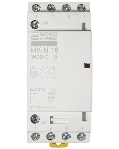 Модульный контактор MK-N 4P 16A 2NO2NC 220V