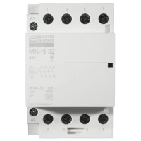Модульный контактор MK-N 4P 32A 4NO 220V