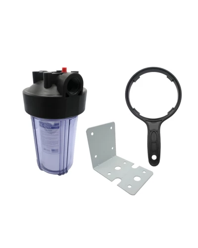 Колба BigBlue 10" Tiger Filtration прозрачная (плас. резьбы/макс12атм) + картридж