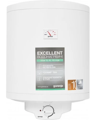 Бойлер накопительный Gorenje GBF 50 2х1.0кВт сухой тен