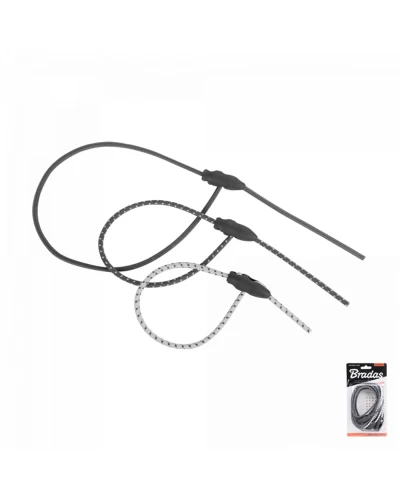Набор эластичных резинок BUNGEE CORD REGULATED с петельным зажимом. блистер. BCR-05SET1GY-B