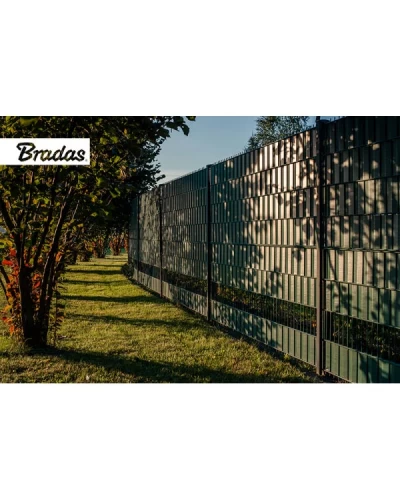 Лента для забора 19см x 35м. 450г/м². светло-серая. TOB4501935LGYL