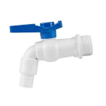 Кран пластиковый РЗ 3/4". штуцер под шланг 1/2". GTM3412PVC.