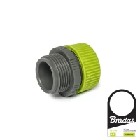 Адаптер с наружной резьбой 3/4" и муфтой под шланг 1/2" LIME LINE. LE-4116
