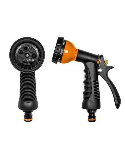 Пистолет для полива металлический PROFI 7 режимов. BLACK LINE. ECO-KT615