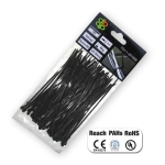 Стяжки кабельні пластикові 7.6x450мм UV BLACK. TS1176450B