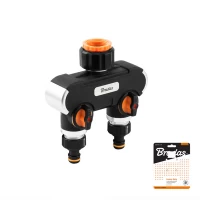 Распределитель с 2 кранами. BLACK LINE РЗ 1" РЗ 3/4". HEAVY DUTY. ECO-PWB3042