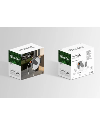 Катушка автоматическая со шлангом 1/2" 20м и аксессуарами WHITE LINE. WL-W6B20