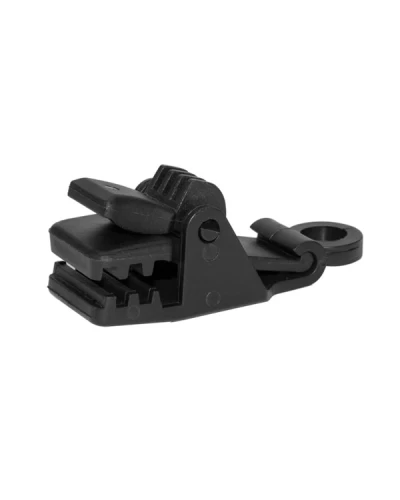 Зажим крокодил. клипса. черная. BUNGEE CORD CLIPS. BCK5-BK-L