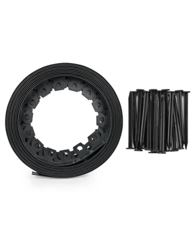 Бордюр газонный 55мм х 10м. EASY BORDER. черный. OBEB5510SET