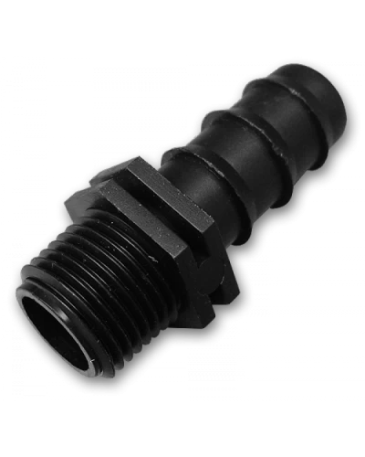 Адаптер для трубки 16мм с наружной резьбой 1/2". DSWA04-1216L