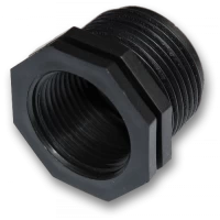 Редукционный переходник из внешней резьбы 1" на внутреннюю 3/4". DSA-511034L