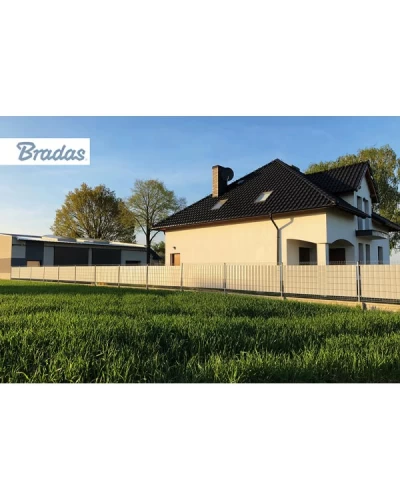 Лента для забора 19см x 35м. 450г/м². светло-серая. TOB4501935LGYL