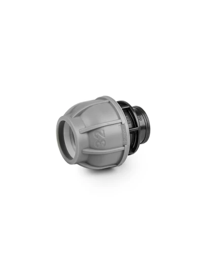Муфта з'єднувальна для труб PE 32 мм / РЗ 5/4". PN10. DSRA10L32M54