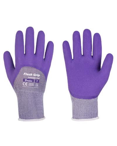 Перчатки защитные FLASH GRIP LAVENDER FULL. размер 7. RWFGLRF7