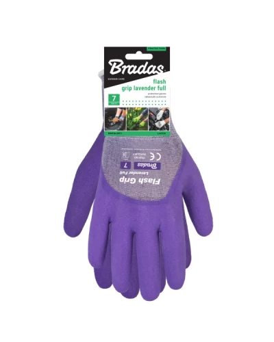 Перчатки защитные FLASH GRIP LAVENDER FULL. размер 7. RWFGLRF7
