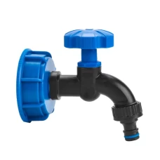 Набор IBC РО S60x6, кран, нейлон РЗ 1/2" на шланг 5/8", 1/2" + ниппель, IBCS60-WL-K112