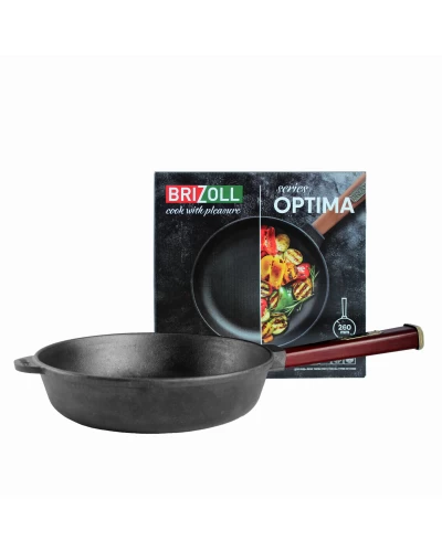 Чугунная сковорода Brizoll Optima-Bordo 260 х 60 мм