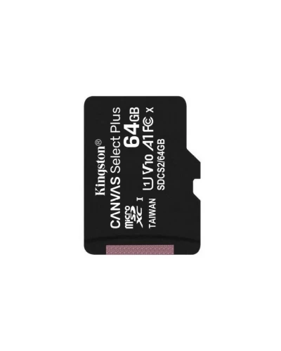 microSDXC (UHS-1) Kingston Canvas Select Plus 64Gb Class 10 А1 (R-100MB/s) (SDCS2/64GBSP)
