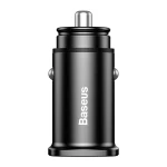 Автомобильное зарядное устройство для Baseus Square metal A+A 30W Black (CCALL-DS01)