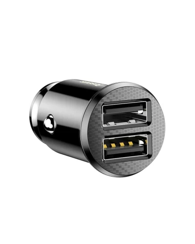 Автомобільний зарядний пристрій Baseus Grain Car Charger 3.1A Black (CCALL-ML01)