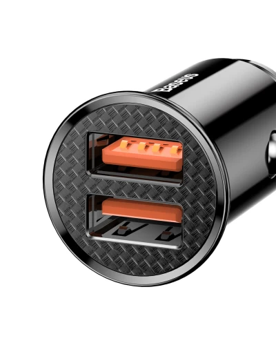 Автомобильное зарядное устройство для Baseus Circular Plastic А+А 30W Black (CCALL-YD01)