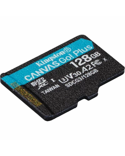 microSDXC (UHS-1 U3) Kingston Canvas Go Plus 512Gb 10 A2 V30 (R170MB/s, W90MB/s) (SDCG3/512GBSP)