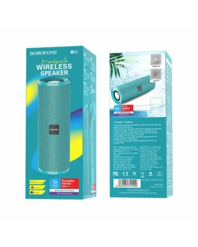 Портативная колонка BOROFONE BR1 Beyond sportive wireless speaker Peacock Blue (BR1PU)