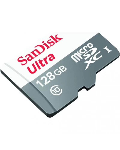 microSDXC (UHS-1) SanDisk Ultra 128Gb class 10 A1 (100Mb/s) (adapter SD) (SDSQUNR-128G-GN3MA)