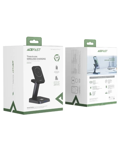 Бездротовий зарядний пристрій ACEFAST E3 desktop three-in-one wireless charging stand (AFE3)