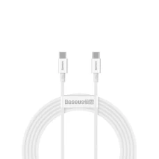 Кабель Baseus Superior Series Fast Charging Data Cable Type-C to Type-C 100W 1m White (CATYS-B02)