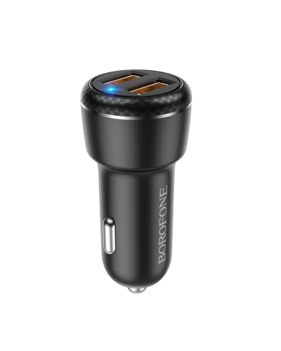 Автомобильное зарядное устройство BOROFONE BZ17 Core dual port QC3.0 car charger set(Micro) 18W (BZ17M)