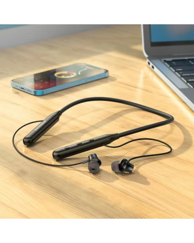 Наушники BOROFONE BE56 Powerful sports BT earphones Black (BE56B)