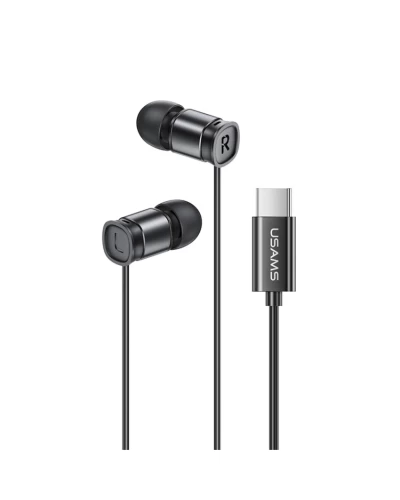 Наушники Usams EP-46 Mini Type-C In-Ear Earphone1.2m Black (HSEP4603)