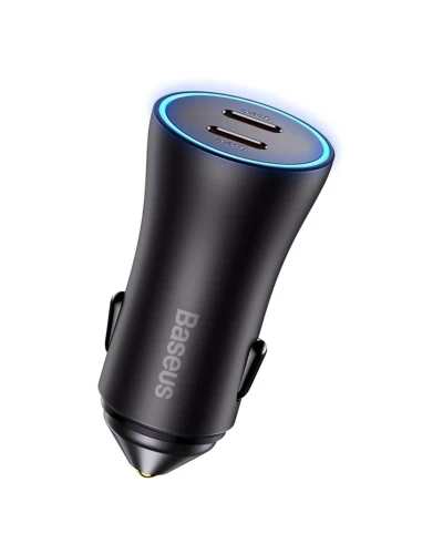 ОЗУ Baseus Golden Contactor Pro Dual Fast Charger Car Charger C+C 40W Dark Gray (CGJP000013)
