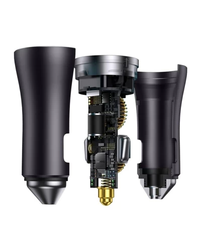 ОЗУ Baseus Golden Contactor Pro Dual Fast Charger Car Charger C+C 40W Dark Gray (CGJP000013)