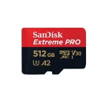 microSDXC (UHS-1 U3) SanDisk Extreme Pro A2 512Gb Class 10 V30 (R200MB/s, W140MB/s) (adapter) (SDSQXCD-512G-GN6MA)