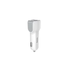 Автомобильное зарядное устройство HOCO Z23 имеет большой стиль dual-port car charger set with iP cable White (6957531078012)
