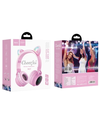 Наушники HOCO W27 Cat ear wireless headphones Grey (6931474718457)