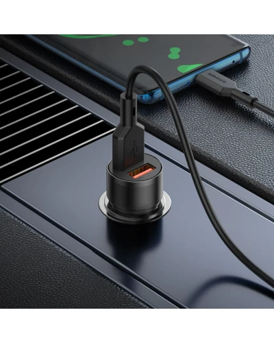 Автомобильное зарядное устройство для BOROFONE BZ19 Wisdom dual port car charger Black (BZ19B)