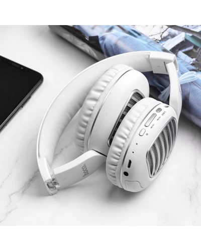 Наушники HOCO W23 Brilliant sound wireless headphones White (6931474709615)