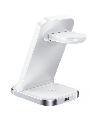 Беспроводное зарядное устройство для ACEFAST E15 Desktop 3-in-1 Wireless Charging Stand White (AFE15W)