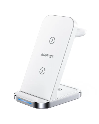 Беспроводное зарядное устройство для ACEFAST E15 Desktop 3-in-1 Wireless Charging Stand White (AFE15W)