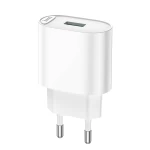 Мережевий зарядний пристрій HOCO C109A Fighter single port QC3.0 charger set 18W White (6931474784810)