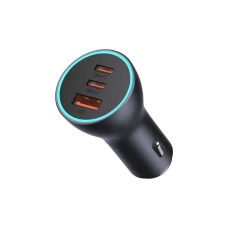 ОЗУ Baseus Golden Contactor Pro Triple Fast Charger Car Charger 65W U+C+C Dark Gray (CGJP010013)