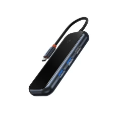 USB-Hub Baseus AcmeJoy 7-Port Type-C HUB Adapter （ Type-C to HDMI*1+USB3.0*2+USB2.0*1+Type-C PD&Data Data *1+SD/TF*1 ） Dark Gray (WKJZ010413)
