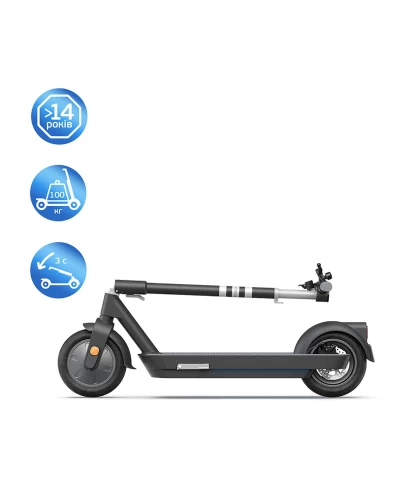 Электросамокат OKAI ES30-NEON PRO Black 10", 350(700)W, 14,7Ah, 80km, 25km\h, 25%, NFC, App, 21kg (ES30-B)