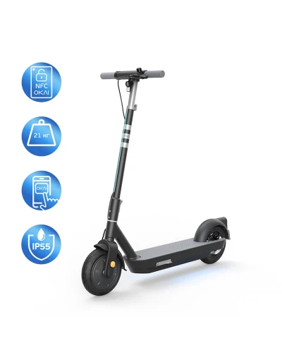 Электросамокат OKAI ES30-NEON PRO Black 10", 350(700)W, 14,7Ah, 80km, 25km\h, 25%, NFC, App, 21kg (ES30-B)